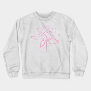 Lotus Flower Calligraphy (Pink) Crewneck Sweatshirt